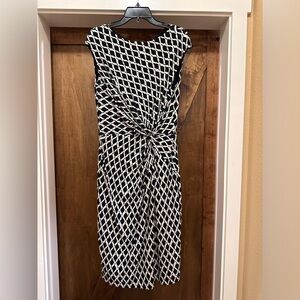 Ralph Lauren navy/white dress. Size 12